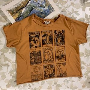 Tarot card crop top